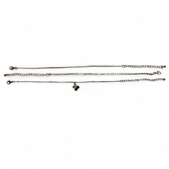 F21 Cherry Anklet Set - Picture 4 of 4